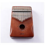 Piano Polegar De 17 Teclas Kalimba Marrom Mogno