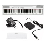 Piano Portatil Yamaha Digital 88 Teclas P125 Branco C  Fonte