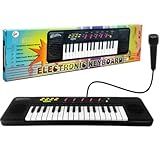 Piano Teclado Infantil Com Microfone Karaoke 32 Teclas Sons