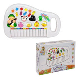 Piano Teclado Musical Bichos Infantil Sons Eletrônico