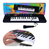 Piano Teclado Musical Infantil Iniciante Microfone