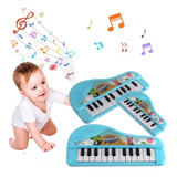 Piano Teclado Musical Infantil Sons Luz Eletrônico 25 Teclas
