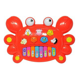 Piano Teclado Musical Siri Infantil Sons Eletronicos Vermelh