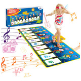 Piano Teclado Tapete Musical Grande Infantil Crianças Bebe