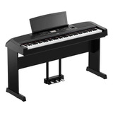 Piano Yamaha Dgx670 Com Estante L300b Dgx 670 E Pedal Lp1b Cor Preto 110v 220v