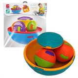 Pião Gira Ball Com 2 Bolinhas Chocalho Colorido Jp Brink