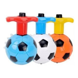 Pião Luminoso Bola Futebol Musical Luz Led Brinquedo Retro