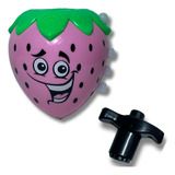 Pião Luminoso Lançador Brinquedo Infantil Morango Luminoso