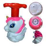 Pião Sonoro Luminoso Led Brinquedo Lançador Infantil Musical