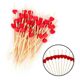 Pick Bambu Palito P Drinks Sanduíche Coração 100 Unidades