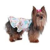 Pickorruchos Vestido Flórida Para Cães Rosa Tamanho 01
