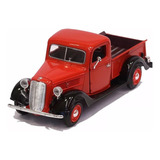 Pickup Ford 1937 Vermelho 1/24 - Miniatura Motormax