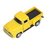 Pickup Truck Model Decorative Ornament Classic Pickup Truck Model Diecast 1 32 For New Year For Children Yellow 