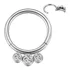 Piercing Argola Articulada Titânio Zircônia 8mm 10mm