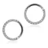 Piercing Argola Click Cravejada Aço Cirúrgico 6 8 10 12 Mm
