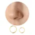Piercing Argola Fina Nariz Ouro 18k 750 Garantia Eterna 