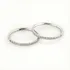 Piercing Argola Titânio Click Fina 0.8mm Cravejada Nariz