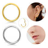 Piercing Argola Titânio G23 Segmento Articulado Conch  Nariz