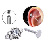 Piercing Cluster Indiano Em Titanio G23 C Zirconias Orelha