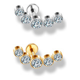 Piercing Cluster Orelha Labret