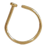 Piercing D-ring Nariz Ouro 18k 8mm