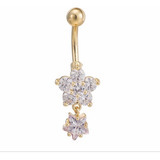 Piercing De Umbigo Dourado