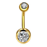 Piercing De Umbigo Dourado