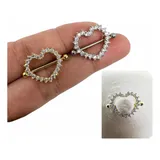 Piercing Mamilo Coracao Aco