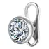 Piercing Microdermal Titânio Swarovski 3mm 4mm 5mm
