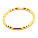Piercing Nariz Argola 7mm Ouro Amarelo