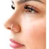Piercing Nostril Cravejado Fino Prata Legitíma 925 Delicado Cor Prateado