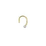 Piercing Nostril Ponto De Luz Ouro 18k