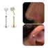 Piercing Titânio Ponto De Luz Push Pin Australiano 6mm 8mm