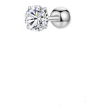 Piercing Tragus Flat Helix Labret 3 4 5 Mm Prata 925