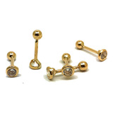 Piercing Tragus Ouro 18k