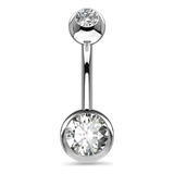 Piercing Umbigo 2 Pedras