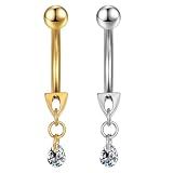 Piercing Umbigo Barbell Curvo