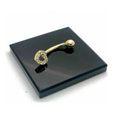 Piercing Umbigo Coracao Vazado