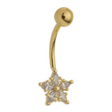Piercing Umbigo Estrela Navete