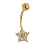 Piercing Umbigo Estrela Navete