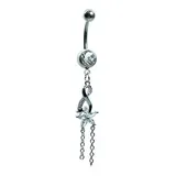 Piercing Umbigo Pingente Cristal