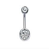 Piercing Umbigo Titanio Natural