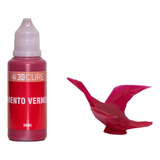Pigmento 3d Cure Vermelho P Resina Impressora 3d 30ml full