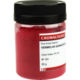 Pigmento Artistico Puro Cromacolor Vermelho Quinacridona 50g
