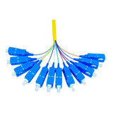 Pigtail Optico Simplex Monomodo Sm Sc Upc 1 0mt Kit Com 12pç