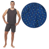 Pijama Adulto Masculino De Liganete Regata