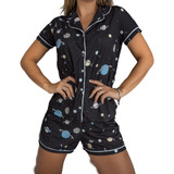 Pijama Amamentação Gravida Pós Cirugia Botões