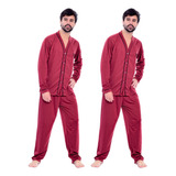 Pijama Americano Masculino Liso