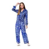 Pijama Azul Com Calca