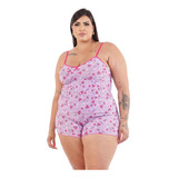 Pijama Baby Doll Estampado